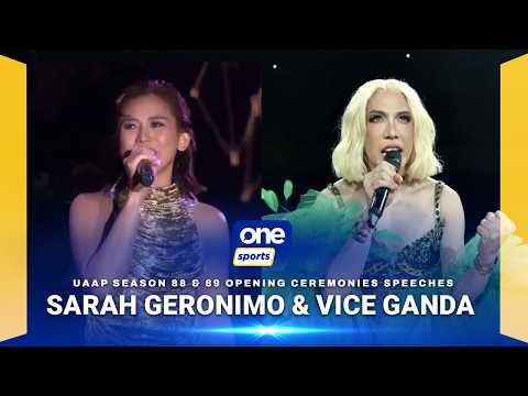 Sarah Geronimo, Vice Ganda deliver powerful messages to the youth at UAAP opening ceremonies ✊