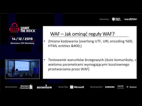 Sposoby omijania Web Application Firewall i filtrowania w apl. internetowych // Bartłomiej Głośnicki