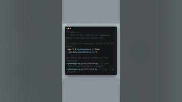 Master JavaScript Namespaces #CodeEncapsulation