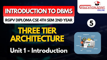 Three Tier Architecture | RGPV Diploma CSE / IT 4th Sem 2nd Year