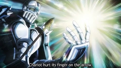Jojo Part 5 Episode 34 - Turtle Polnareff Explains the Arrow