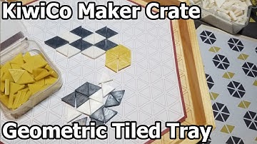KiwiCo Maker Crate - Geometric Tiled Tray