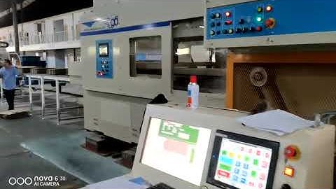 Movable type Shinko Sa four colors printing slotting rotary die-cutting with inline folder gluer