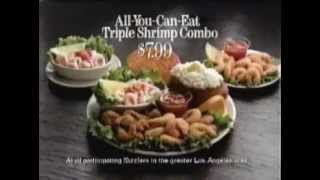 1990 sizzler ad for all you can eat triple shrimp combo