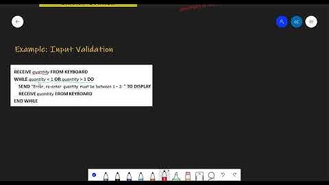 Standard Algorithm: Input Validation
