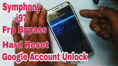 Symphony i97 Hard Reset/Frp Bypass Without Pc | Pattern Unlock | Symphony i97 Google Account Remove