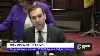 City Council Hearing: FY2027 MIMA; May 27, 2026