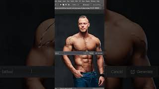 Add Body Tattoo in 10 Second with AI #photoshop #ai #adobe screenshot 2