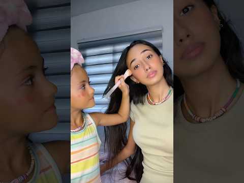 جزء الثاني لبنت اختي هي و عم تحط ميك اب  اكسبلور 