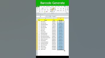 How to create Bar-code Generate in Excel 2023