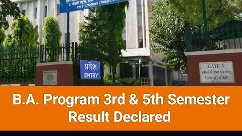 🌟 RESULT DECLARED 🌟🌸 B.A. Program 3rd & 5th Semester 🌸Nov-Dec 2022-23 Examination