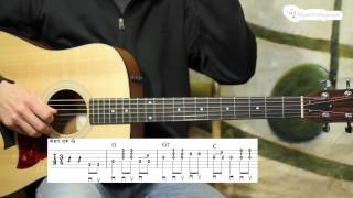 How to play Take My Hand Precious Lord - Easy Guitar Lesson chords