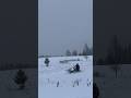 Снегоход BRP commander 600 e-tec в глубоком снегу #запрудклуб #snowmobile #пермь