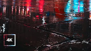 8 Hours of Rain Sound on City StreetㅣNight Rain, City Traffic Ambience for Deep Sleepㅣ4K ASMR screenshot 4