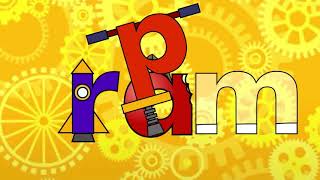 Word Morph Animation: ram-rap-cap-cat-vat-van