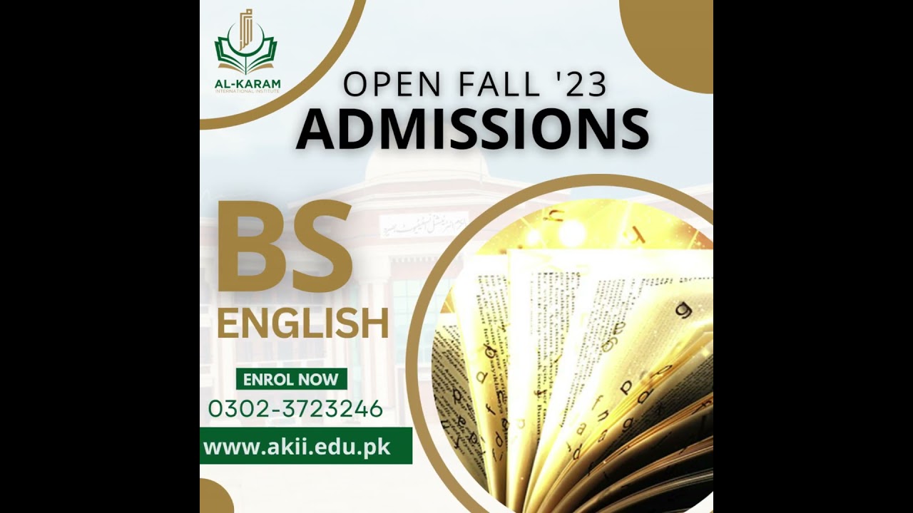 Admissions Open - Fall 23