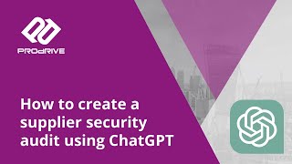 Create a supplier cyber security audit questionnaire using ChatGPT