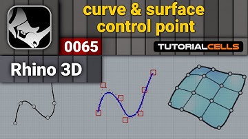 0065. curve & surface control points, curve edit point ( knots, kink ) in rhino