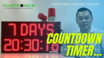 LED Digital Countdown Display Timer Malaysia | LED Countdown Clock | Large Digital Countdown Clock
