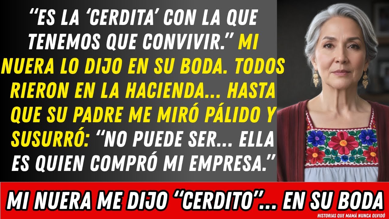 MI NUERA me llamó “CERDITO” en SU BODA… y SU PAPÁ se puso PÁLIDO al ver QUIÉN SOY
