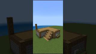 Simple Survival House In Minecraft Tutorial Timelapse #minecraft #shorts #viral