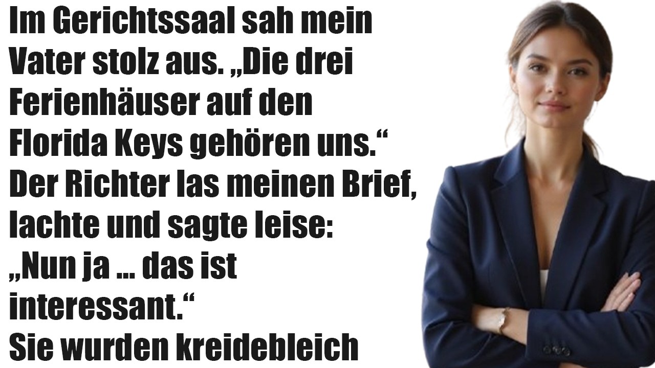 Im Gericht Saß Mein Vater Stolz – „Die Drei Luxusferienhäuser In Den Florida Keys Gehören Uns.“