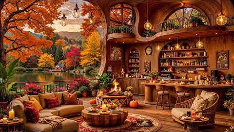 Thumbnail of Relaxing Morning Jazz at Cozy Fall Coffee Shop Ambience🍂 Relaxing Jazz Instrumental Music for Work