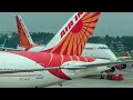 40 Minutes of AIR INDIA Airbus & Boeing fleet at Mumbai Airport | 747 777 787