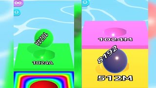 [[ new ball 1024A ]] Ball Run 2048 vs Ball Run Infinity UPDATED all levels iOS gameplay screenshot 5