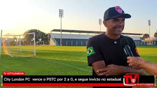 TREINADOR MÁRCIO SANTOS DO CITY LONDON FALA APOS VITÓRIA DIANTE O PSTC POR 2X0 EM ALVORADA DO SUL