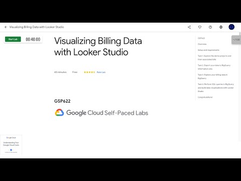 Qwiklabs | Visualizing Billing Data with Looker Studio [GSP622]