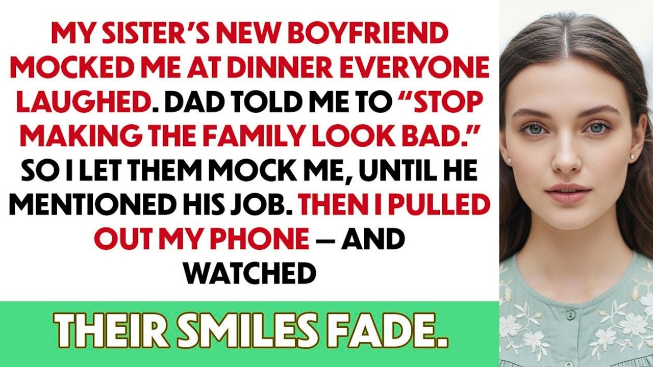 My Sister's New Boyfriend Mocked Me At Dinner—Everyone Laughed...Until