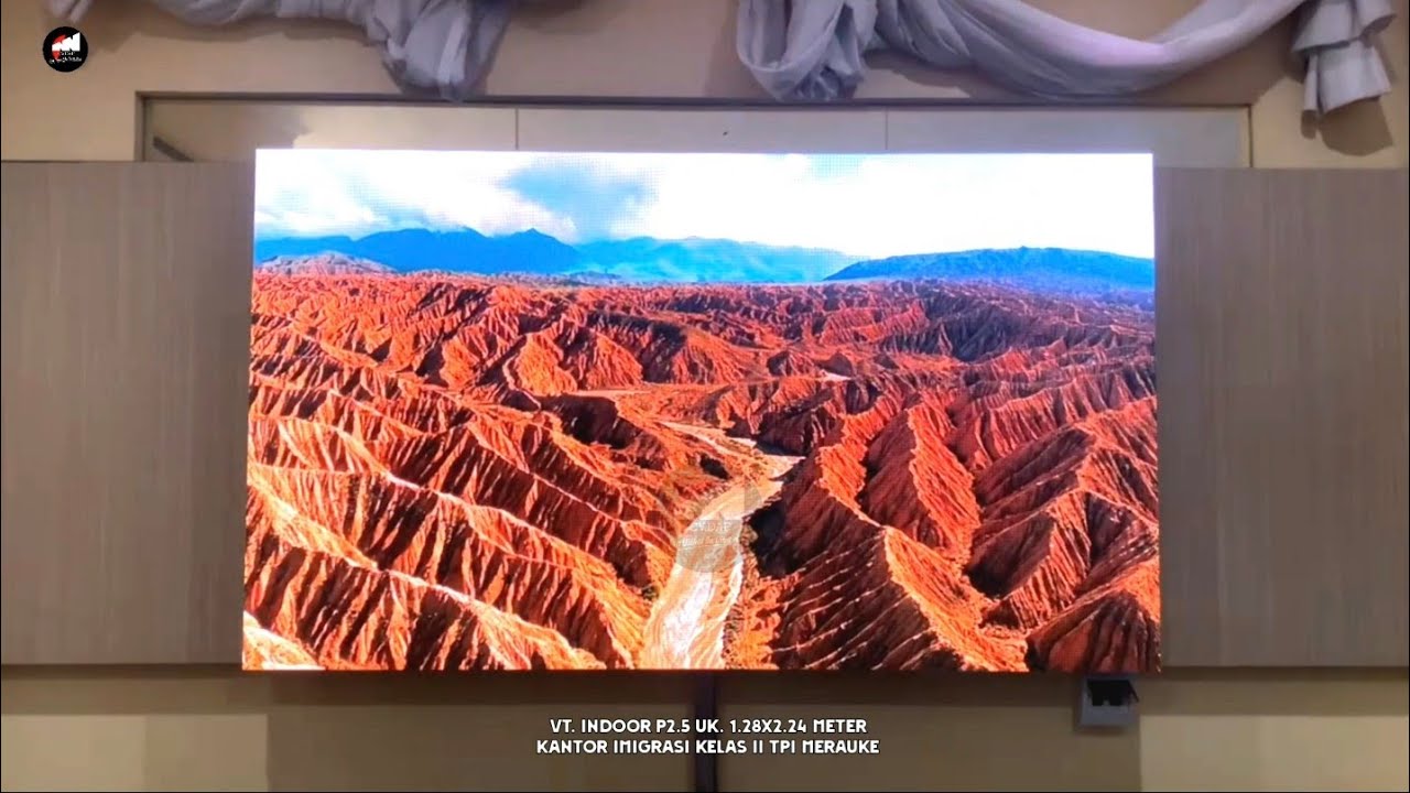 VT. INDOOR P2.5 UK. 1.28 x 2.24 meter Kantor Imigrasi Kelas II TPI Marauke