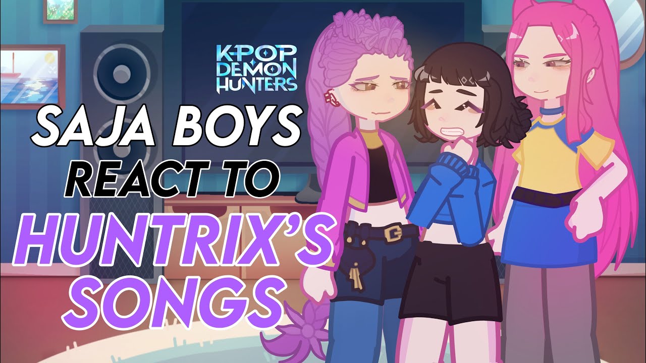 K-pop demon hunters (Saja boys) react to Huntrix's songs || KPDH