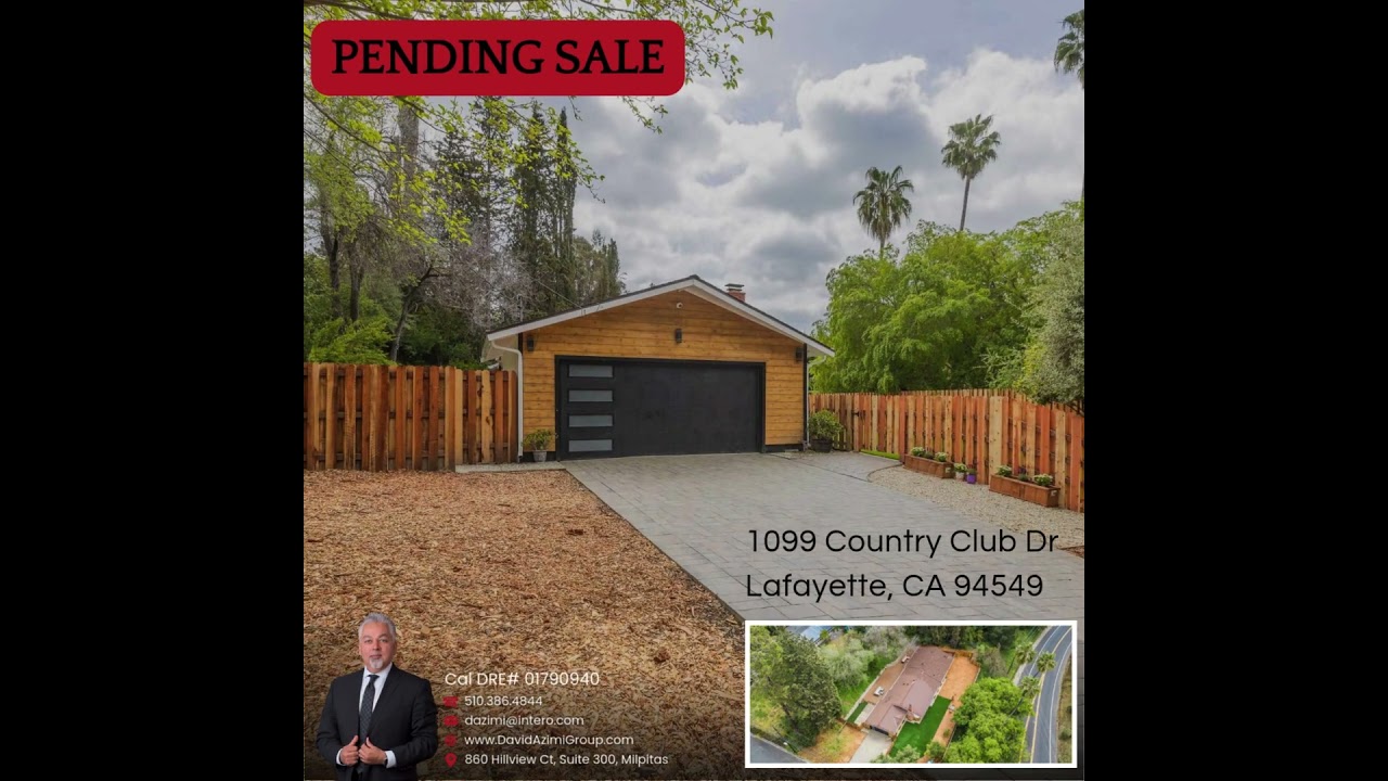 🔥 PENDING 🔥 -📍 1099 Country Club Dr, Lafayette, CA 94549⠀