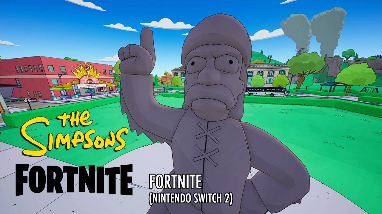 Simpsons Fn FORTNITE: THE SIMPSONS - INSIDE THE STATUE OF JEBEDIAH SPRINGFIELD ...
