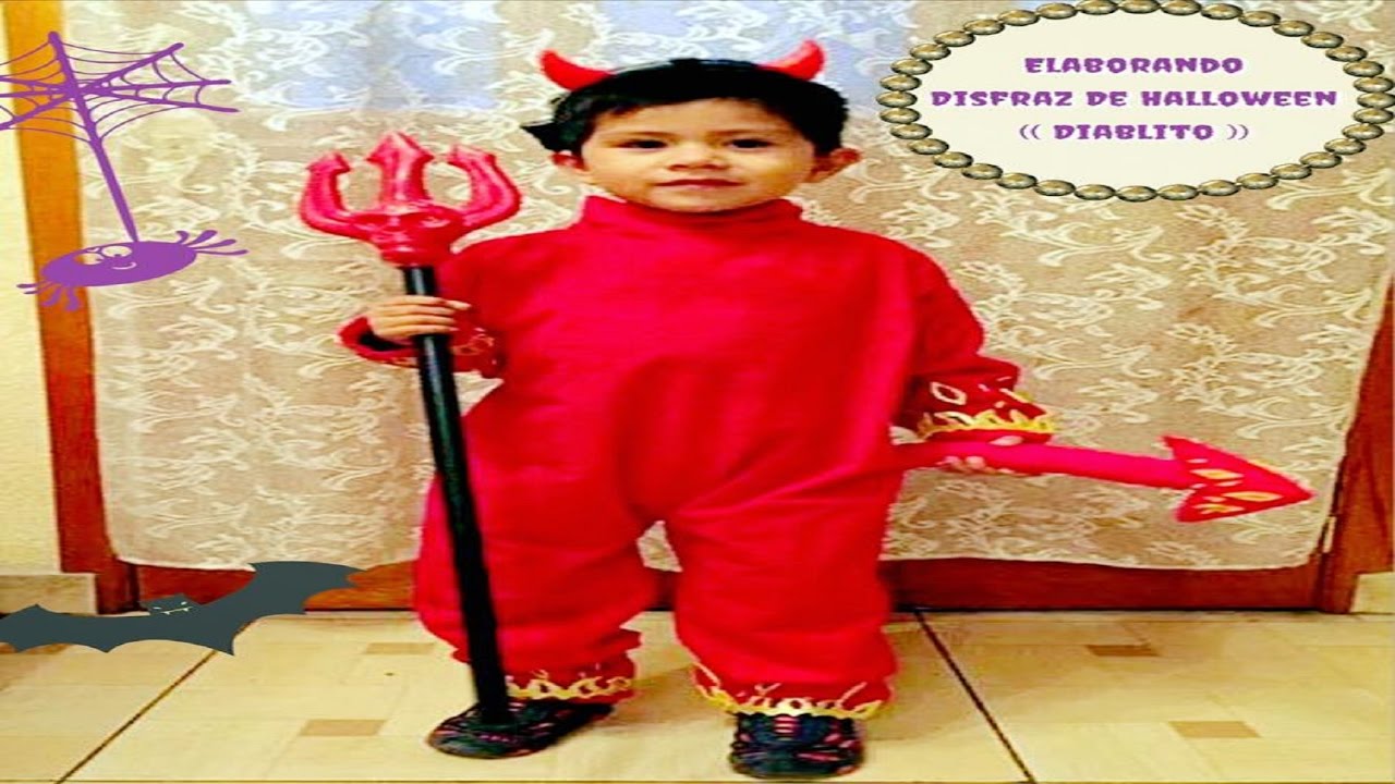 Disfraz de pan de azúcar para niños truco o trato rojo diablo bebé muñeca de peluche 16" cara de goma 
