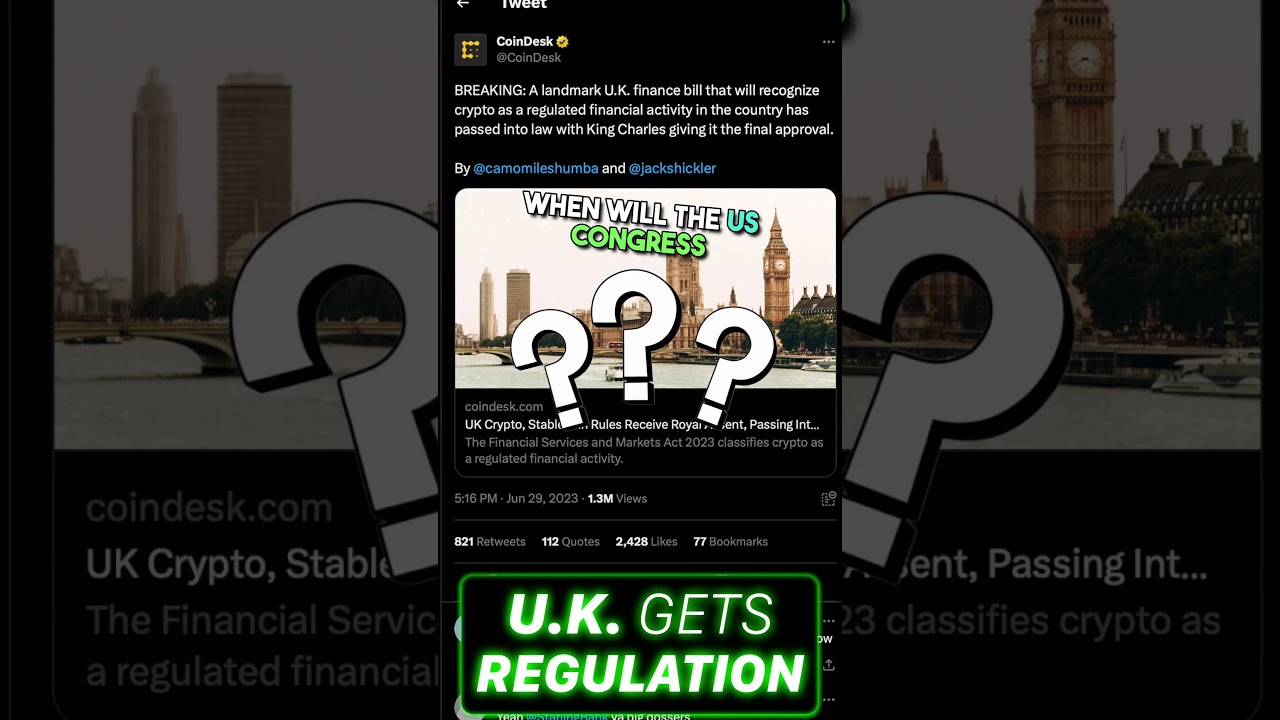 🇬🇧 UK Passes Crypto Regulations!! - YouTube