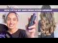 How i style my hair using the dyson air wrap