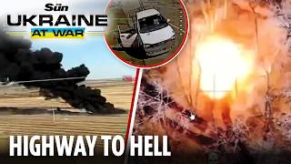 Download lagu Ukraine OBLITERATES Russian military vehicles on Crimea highway