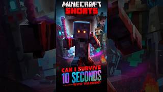 Can I Survive 10 Second With Warden 😮 #shorts #minecraft #viral #challenge #heenaprajapati