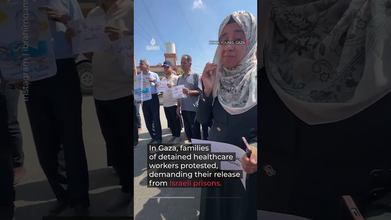 Protests in Paris, Gaza for release of Hussam Abu Safia | AJ #shorts