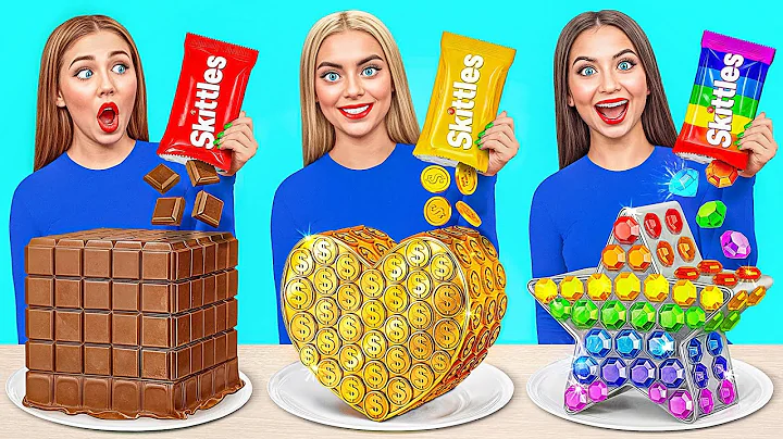 Rich vs Broke vs Giga Rich Food Challenge | Epic Food Battle by TeenDO Challenge