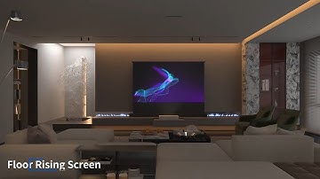 WUPRO Cinema LeApex CBSP Enhance contrast CLR UST floor rising screen