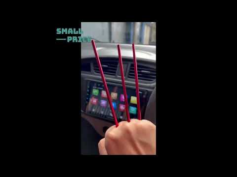 Декоративные молдинг-полоски для вентиляционных решеток автомобилей AutoAccent, комплект из 20 штук, красные, видео 1