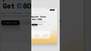Earn SOL by Completing Tasks #Web3Design #SolanaUI #CryptoDashboard #WebAppDesign #TaskManagement