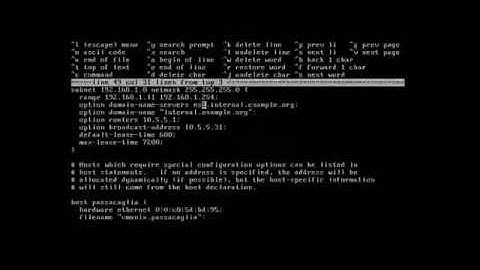 Installation and setup of the ISC DHCP-server
