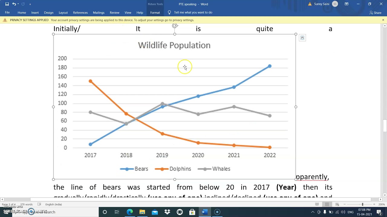 PTE DESCRIBE IMAGE 3 LINE GRAPH Template for 90 SPEAKING MODULE YouTube