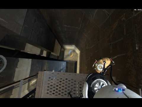 Portal 2 Walkthrough: Chapter 7: Elevator Shaft at Pump Station Gamma (Let's Play, 1080p HD)