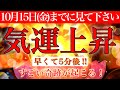 【10月15日(金)までにみてください!気運上昇💫】早くて5分後すごい奇跡が起こる！幸運引き寄せ発動💫528Hzミラクルソルフェジオ💫